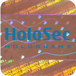 Design 1 Copper hologram with blue logo