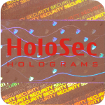 Design 1 Copper hologram with red logo