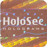 Design 1 Copper hologram with silver logo