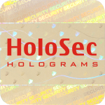 Design 1 Gold hologram with red logo