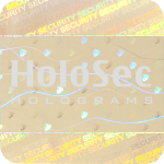 Design 1 Gold hologram with silver logo
