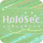 Design 1 Green hologram with silver logo