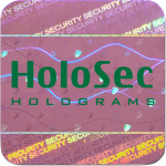 Design 1 Pink hologram with green logo