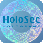 Design 2 Blue hologram with blue logo