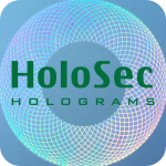 Design 2 Blue hologram with green logo