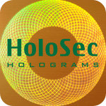 Design 2 Copper hologram with green logo