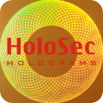 Design 2 Copper hologram with red logo