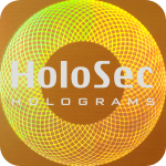 Design 2 Copper hologram with silver logo