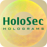 Design 2 Gold hologram with green logo