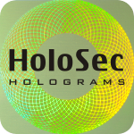 Design 2 Green hologram with black logo