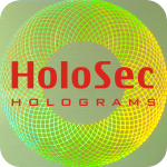 Design 2 Green hologram with red logo