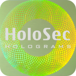 Design 2 Green hologram with silver logo