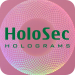 Design 2 Pink hologram with green logo